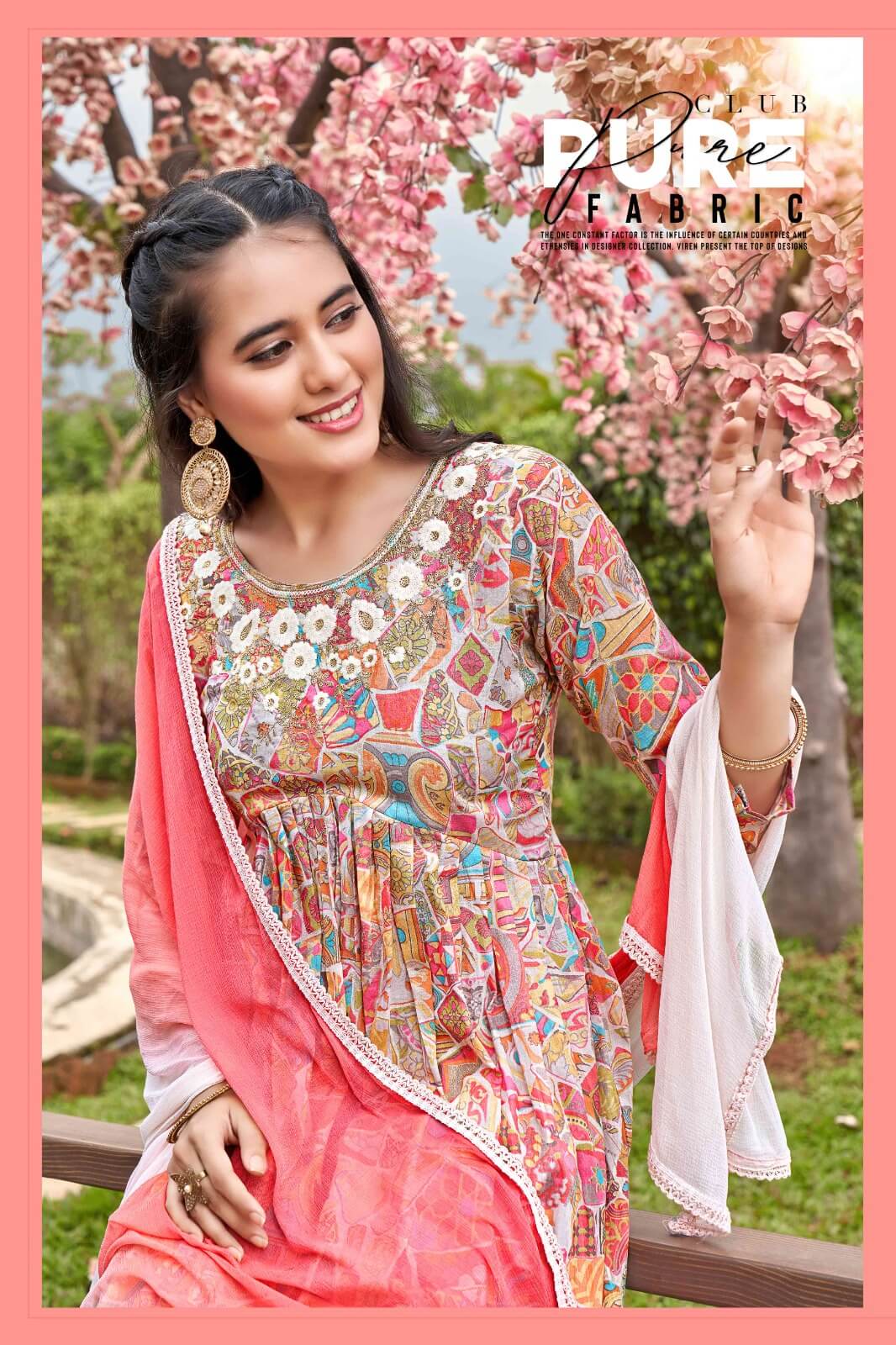 Pirohi Heeriya Fancy Alia Cut Kurti Pant With Dupatta Collection
